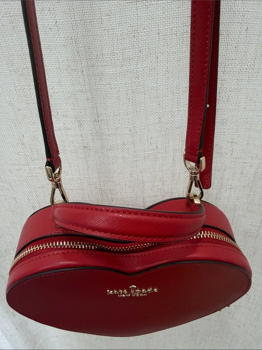 Kate Spade New York Candied Cherry Love Shack Heart Crossbody Purse